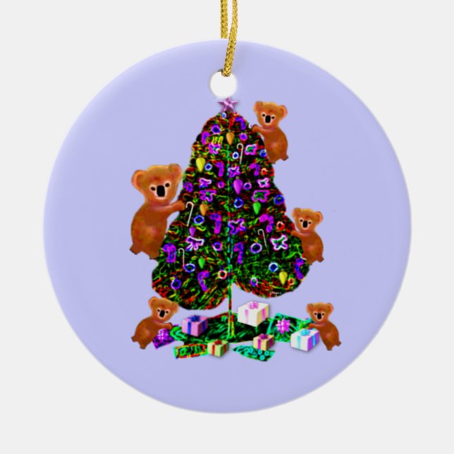 Ornements de matin de Noël de koala (Devant)