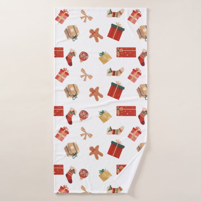 Ornements de Noël (Serviette de bain)