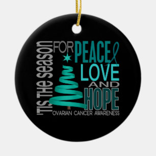 Ornements de Noël 1 de Cancer ovarien