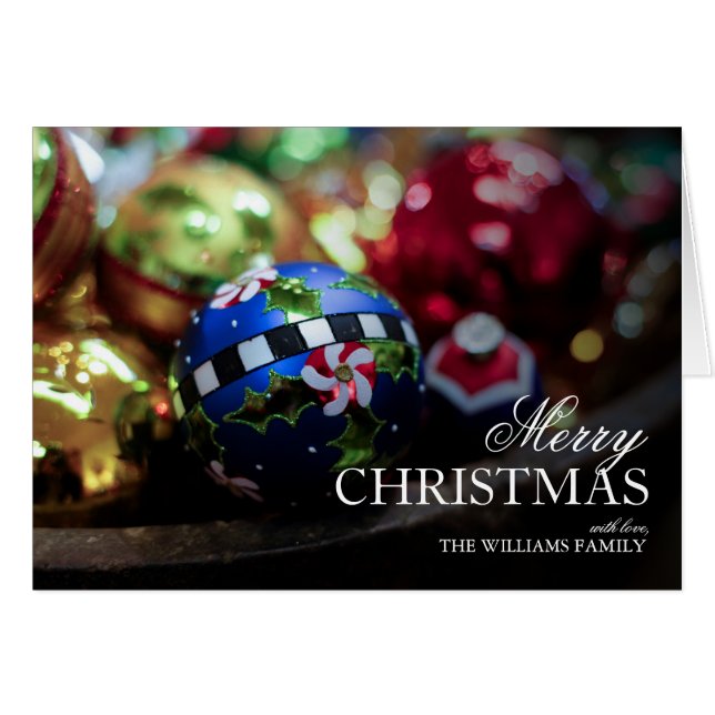 Ornements de Noël décoratifs Closeup (Devant horizontal)