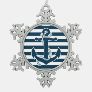 Ornements de Noël nautiques Ancre en eau douce