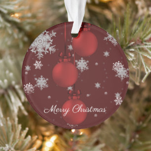 Ornements de Noël Rouge