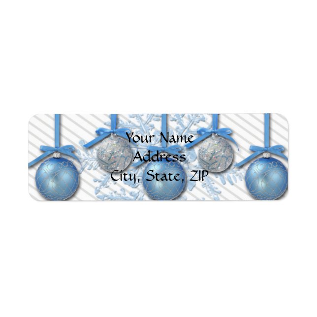 Ornements de Parties scintillant bleues et argenté (Devant)