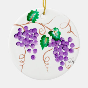Ornements de raisins de cuve