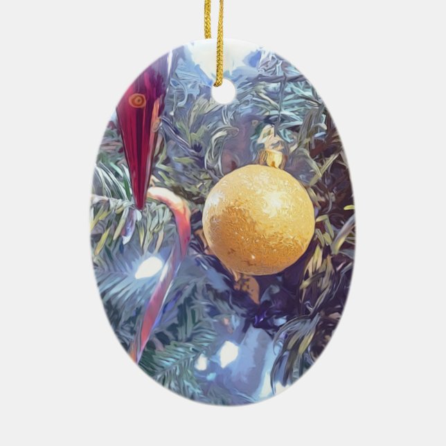 Ornements de vacances en hiver (Dos)