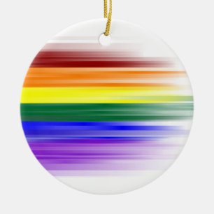 Ornements en céramique de drapeau d'arc-en-ciel