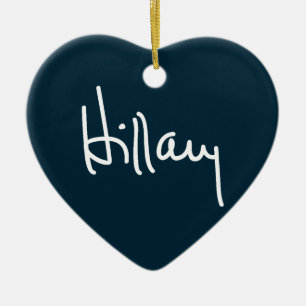 Ornements en céramique de signature de Hillary