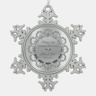 Ornements Floraux Argentés Froids Mariage Annivers