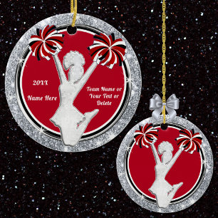 Ornements moins chers Rouge, Blanc, Noir, Argent