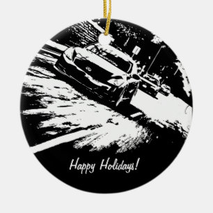 Ornements personnalisés de Noël de tir de
