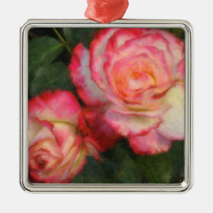 Ornements roses de vacances d'impressions