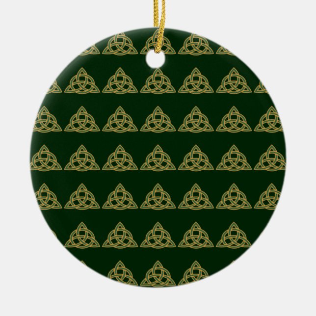 Ornements verts Trinity Knot (Devant)