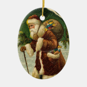 Ornements vintages de Noël de Père Noël