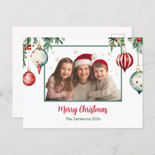 Ornements vintages Photo Carte postale Noël