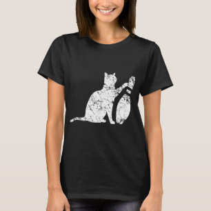 Ornery Alley Cat Tipping Bowling Pin Fun Team Gift T-Shirt