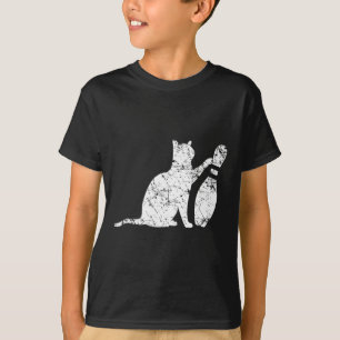 Ornery Alley Cat Tipping Bowling Pin Funny Team Gi T-Shirt