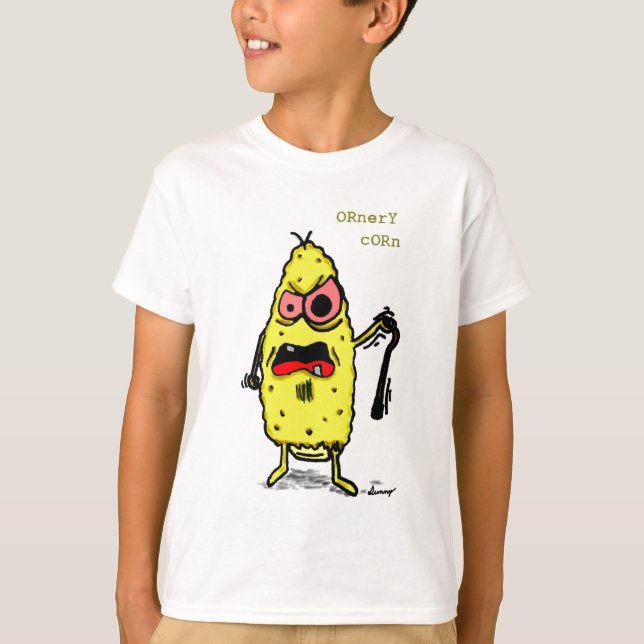 Ornery Corn Kids Basic T-Shirt (Devant)