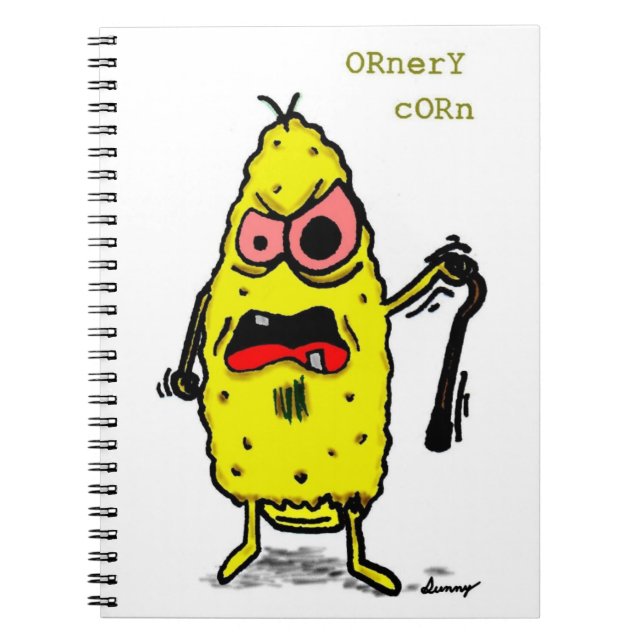 Ornery Corn Notebook (Front)