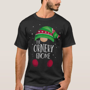 Ornery Gnome Family Matching Pyjamas Christmas Gif T-Shirt