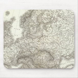 Orograph Europa - Physical Map of Europe Mouse Pad