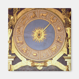 Orologio Zodicale (Zodiac Clock) (fresco and gilde Magnet
