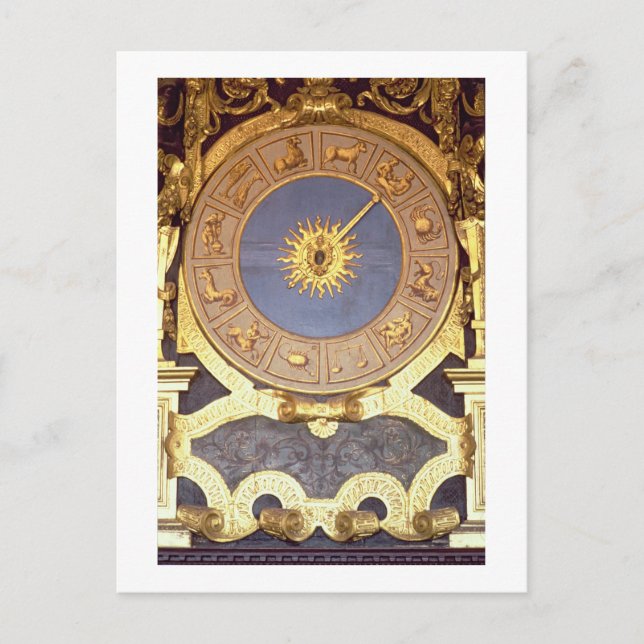 Orologio Zodicale (Zodiac Clock) (fresco and gilde Postcard (Front)