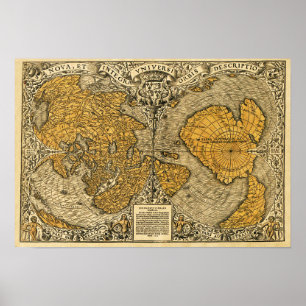 Oronteus Finaeus Map Poster