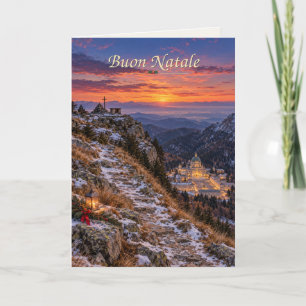 Oropa Italy Buon Natale Holiday Card