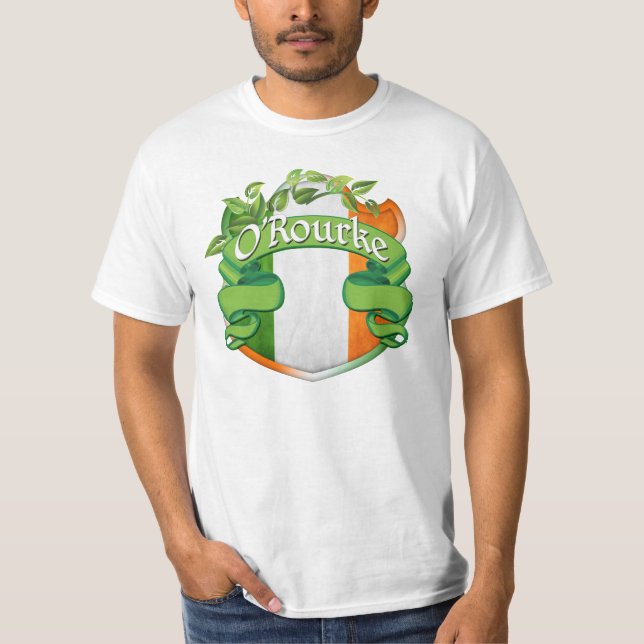 O'Rourke Irish Shield T-Shirt (Front)