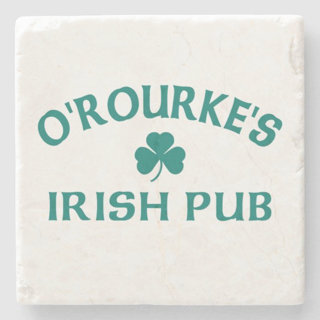 O'Rourke's Irish Pub  Stone Coaster (Front)