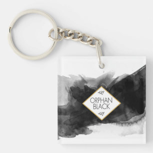 Orphan Black Black Watercolor Keychain