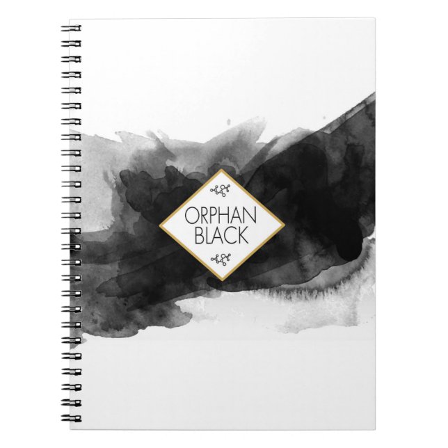 Orphan Black Black Watercolor Notebook (Front)