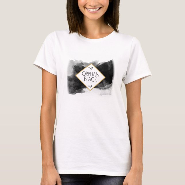 Orphan Black Black Watercolor T-Shirt (Front)