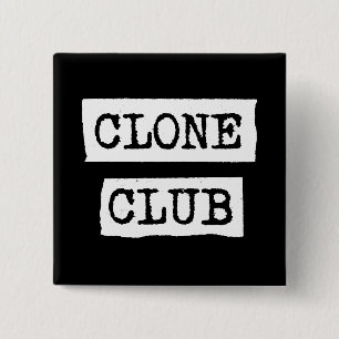 Orphan Black   Clone Club Typography 2 Inch Square Button