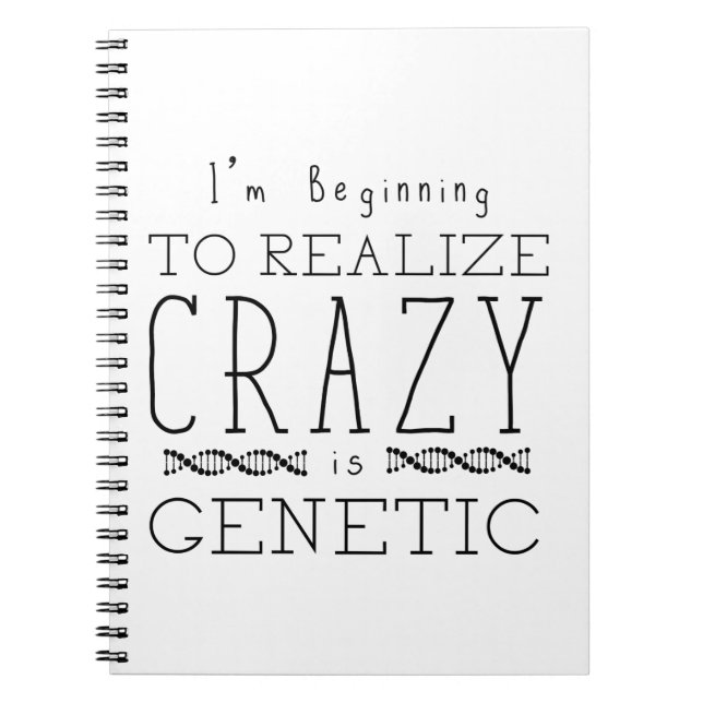 Orphan Black | Crazy is Genetic Notebook (Front)