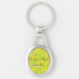 orphan Black fan club with abstract art and callig Keychain