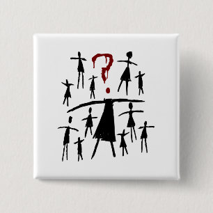 Orphan Black   Helena - Clone Sketch 2 Inch Square Button