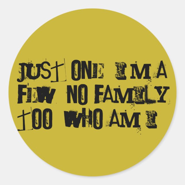 Orphan Black SESTRA pass phrase Classic Round Sticker (Front)