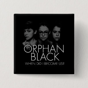 Orphan Black   Three Sestras Silhouette 2 Inch Square Button