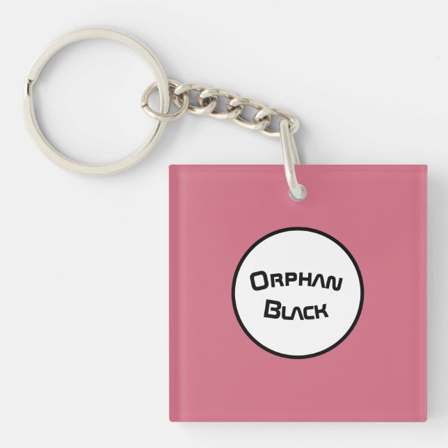 Orphan Black tv show name in futuristic font Keychain (Front)