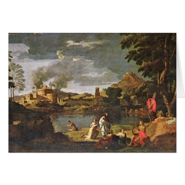 Orphée et Eurydice par Poussin Nicolas (Devant horizontal)