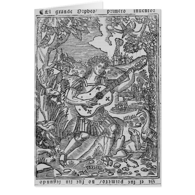 Orphée jouant la musique (Devant)