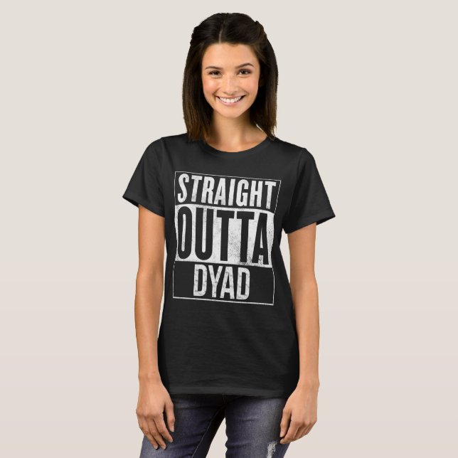 Orphelin Black Straight Outta Dyad T-Shirt (Devant entier)