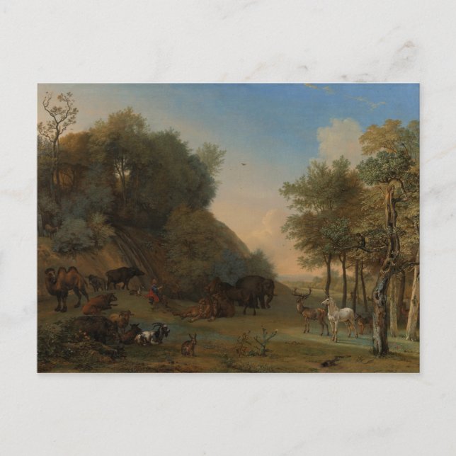 Orpheus and the Animals Postcard (Front)