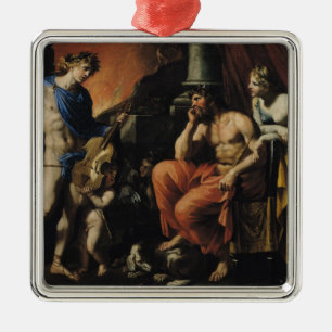 Orpheus before Pluto and Persephone Metal Ornament