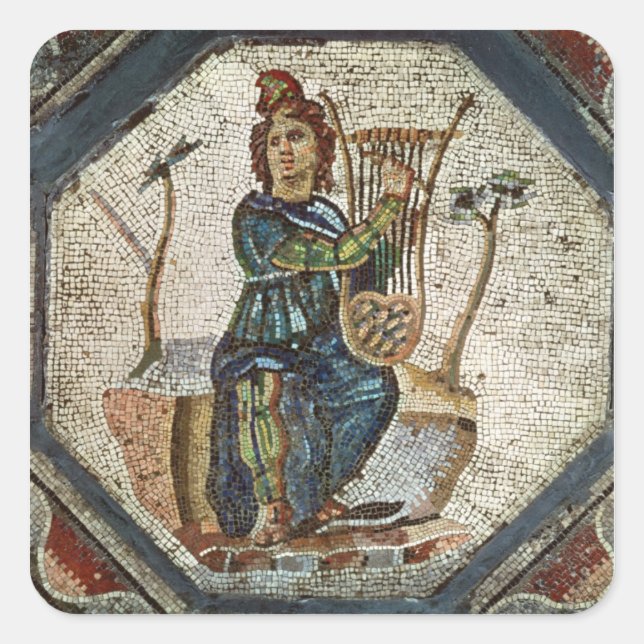 Orpheus Charming the Animals Square Sticker (Front)