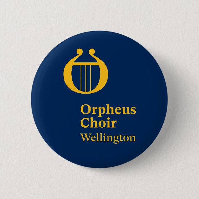Orpheus Choir Wellington Badges 2 Inch Round Button (Front)