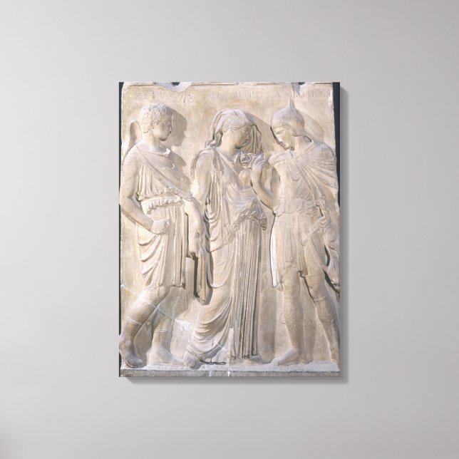Orpheus, Eurydice and Hermes Canvas Print (Front)