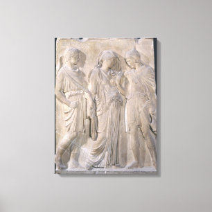 Orpheus, Eurydice and Hermes Canvas Print