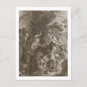 Orpheus, Leading Eurydice Out of Hell, Looks Back Postcard